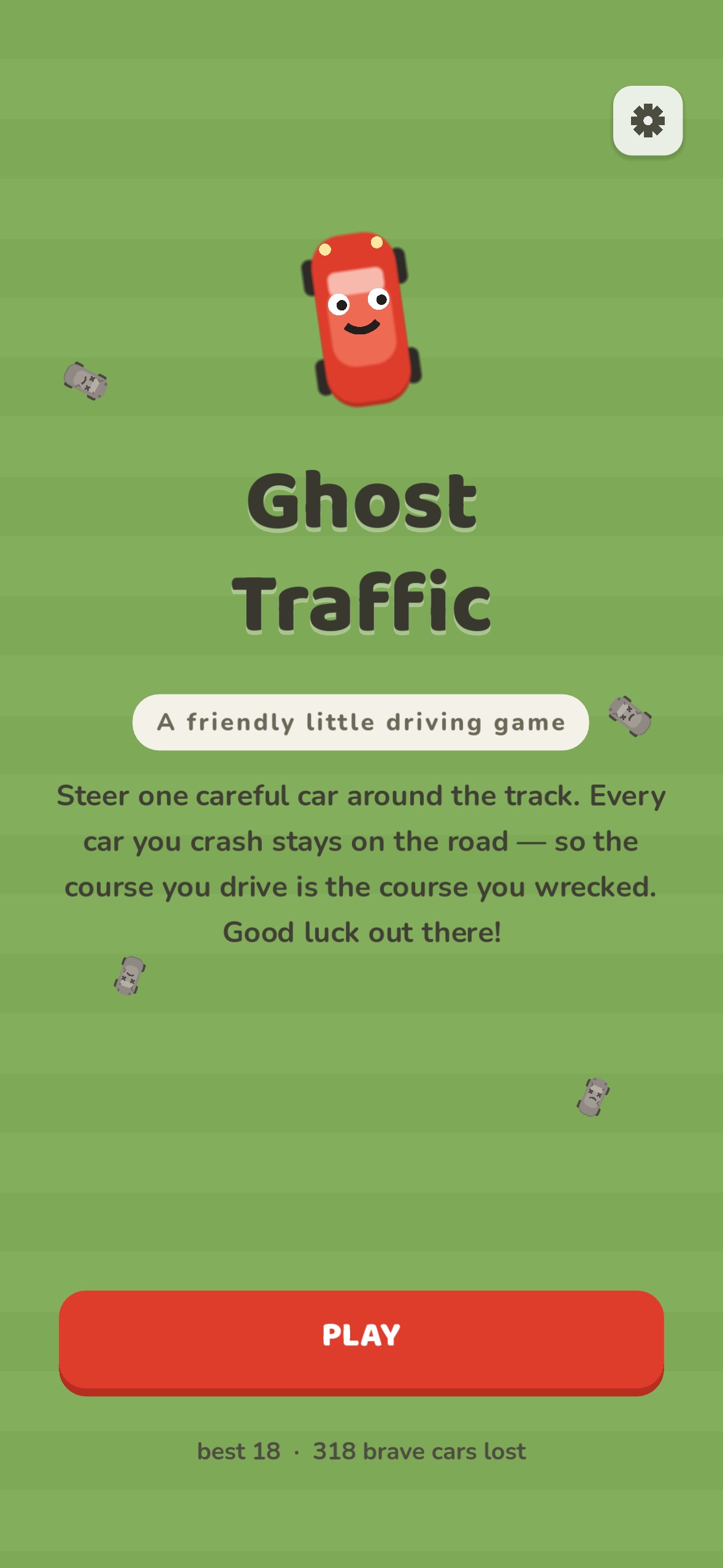 Ghost Traffic title screen